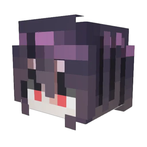 YXTAN Minecraft avatar head, 3D render