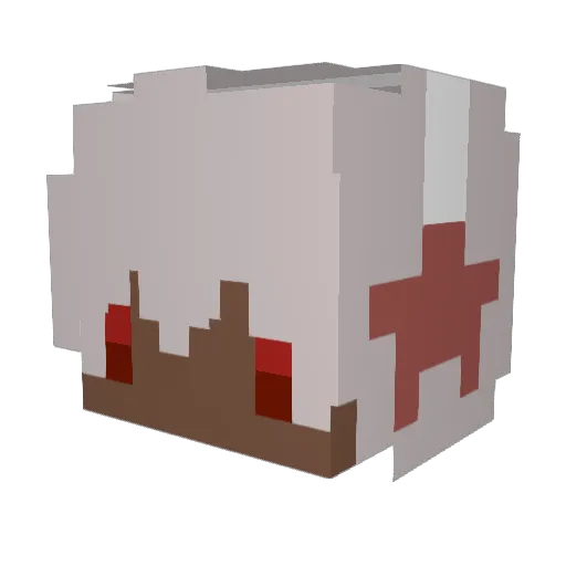 Minecraft-Avatar von YYHGhostFiles: Kopf als 3D-Render