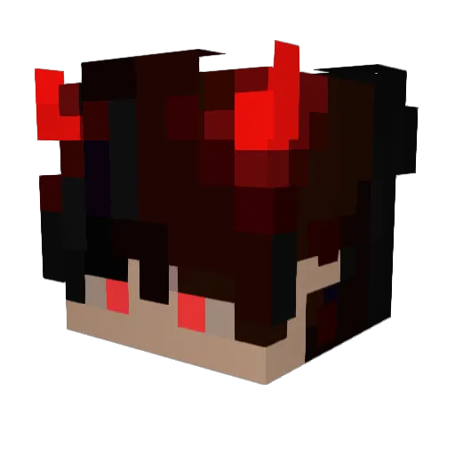 YYU1205 Minecraft avatar head, 3D render