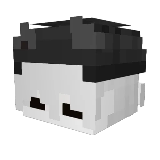 YYYkorean Minecraft avatar head, 3D render