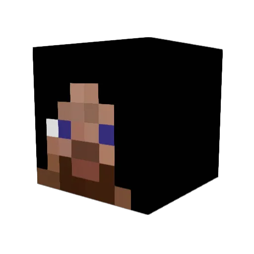 YYZed Minecraft avatar head, 3D render