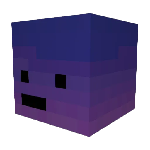 YYakoMI Minecraft avatar head, 3D render