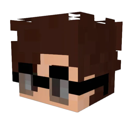 YZCubic Minecraft avatar head, 3D render