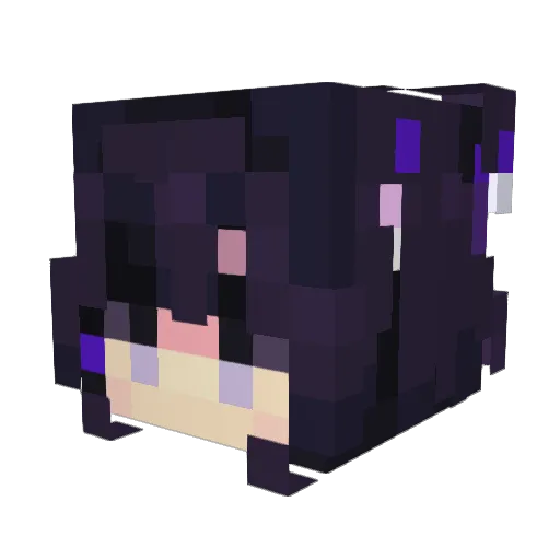 YZTG Minecraft avatar head, 3D render