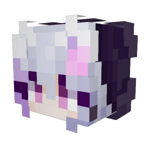 YZXWIN666 Minecraft avatar head, 3D render