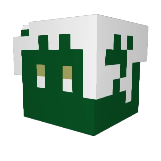 YZ_Yuuji Minecraft avatar head, 3D render
