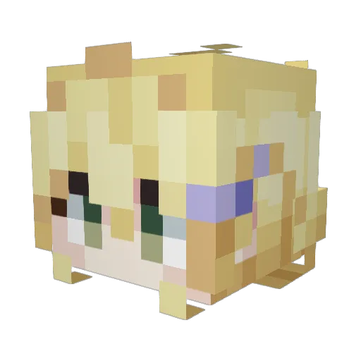 YZchaofan Minecraft avatar head, 3D render