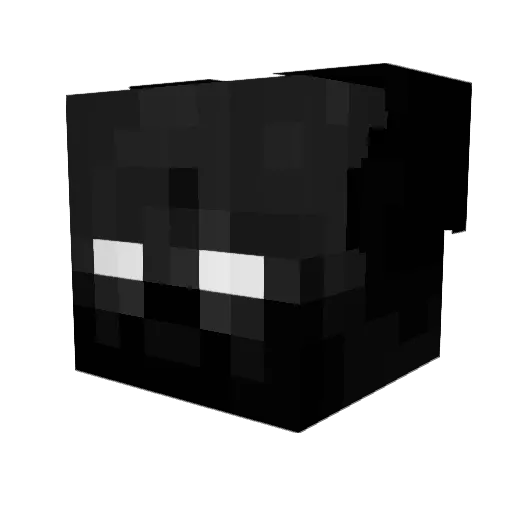 YZloo Minecraft avatar head, 3D render