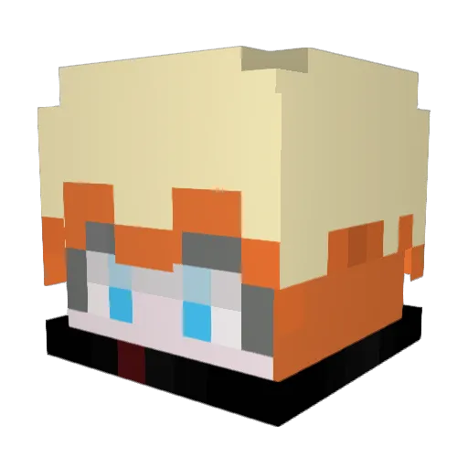 Y_Jiyul Minecraft avatar head, 3D render