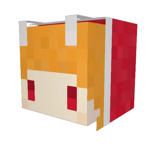 Y_Lian Minecraft avatar head, 3D render