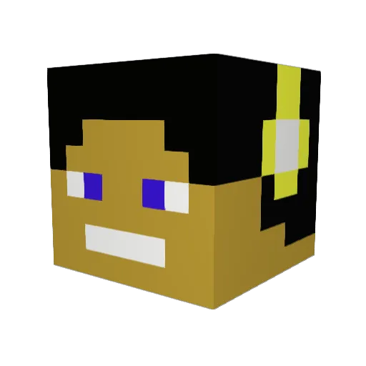 Y_Man518 Minecraft avatar head, 3D render