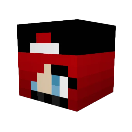Y_Streaxx Minecraft avatar head, 3D render
