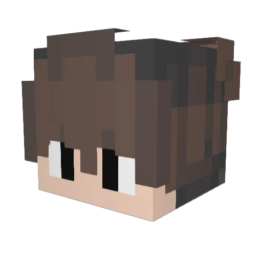 Y_nnY Minecraft avatar head, 3D render