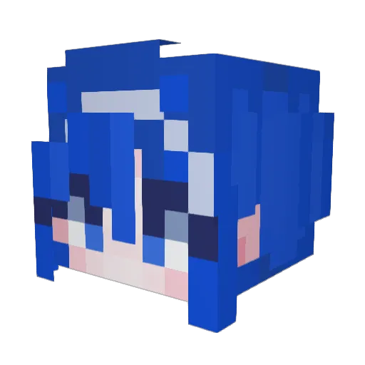Y_wol_ Minecraft avatar head, 3D render