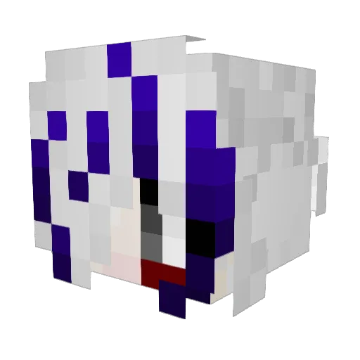 Y_yzimo Minecraft avatar head, 3D render