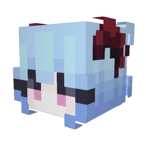 Ya1rs Minecraft avatar head, 3D render