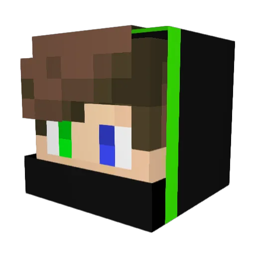 Ya4akaBG Minecraft avatar head, 3D render