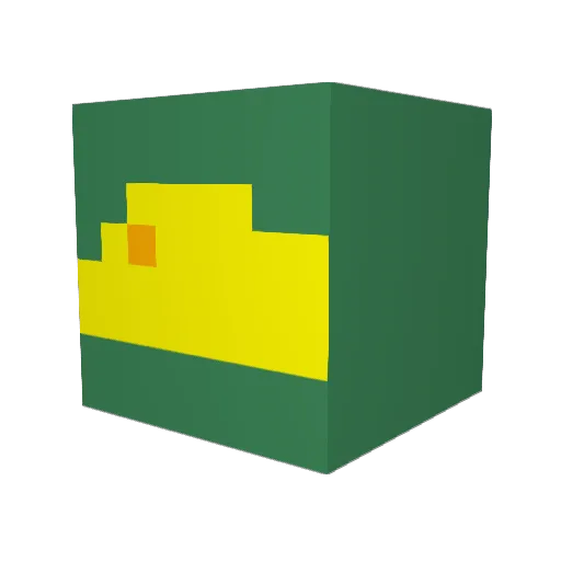 Ya7ya6 Minecraft avatar head, 3D render