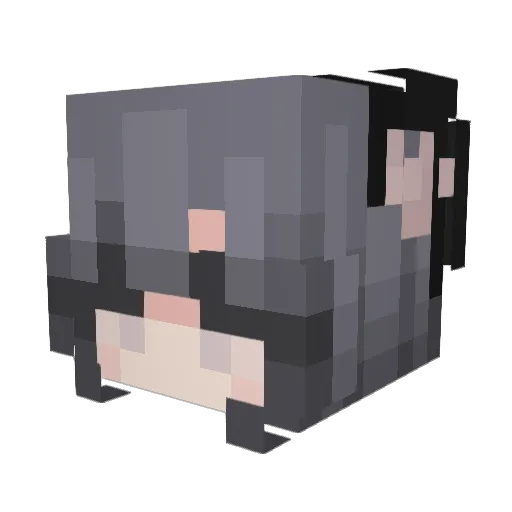 YaAchuSharmuta Minecraft avatar head, 3D render