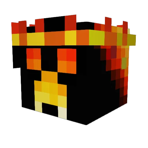 YaBoi197 Minecraft avatar head, 3D render