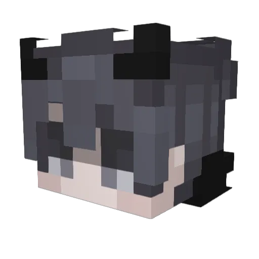 YaBoiAnimuu Minecraft avatar head, 3D render