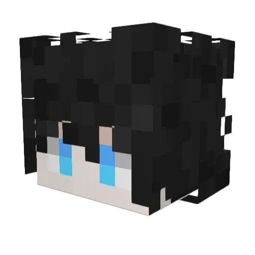 YaBoiAxis Minecraft avatar head, 3D render