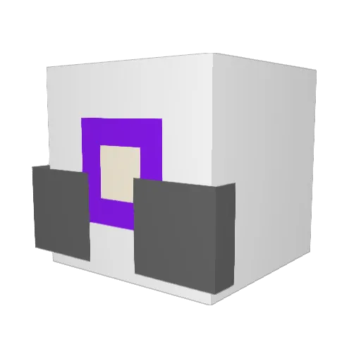 YaBoiBO Minecraft avatar head, 3D render