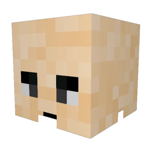YaBoiDannn Minecraft avatar head, 3D render