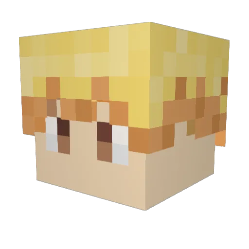 YaBoiDriz Minecraft avatar head, 3D render