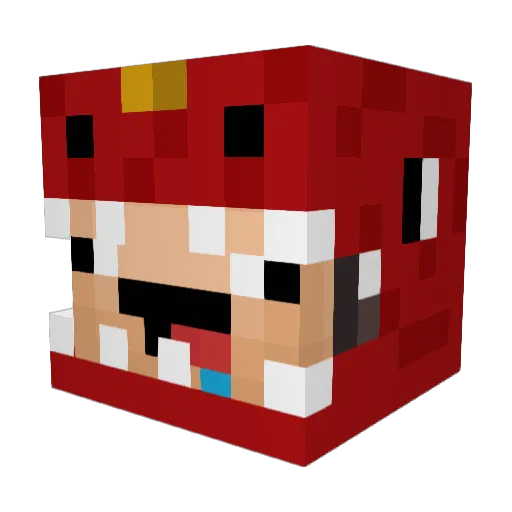 YaBoiDunkie Minecraft avatar head, 3D render