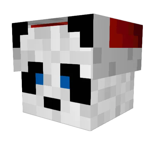 YaBoiJiggly Minecraft avatar head, 3D render