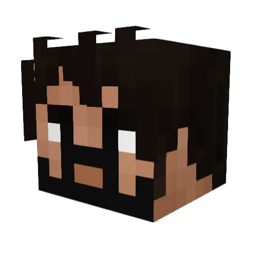 YaBoiMel Minecraft avatar head, 3D render