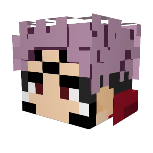 YaBoiWilDOg Minecraft avatar head, 3D render