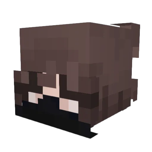 YaBoiiAction Minecraft avatar head, 3D render