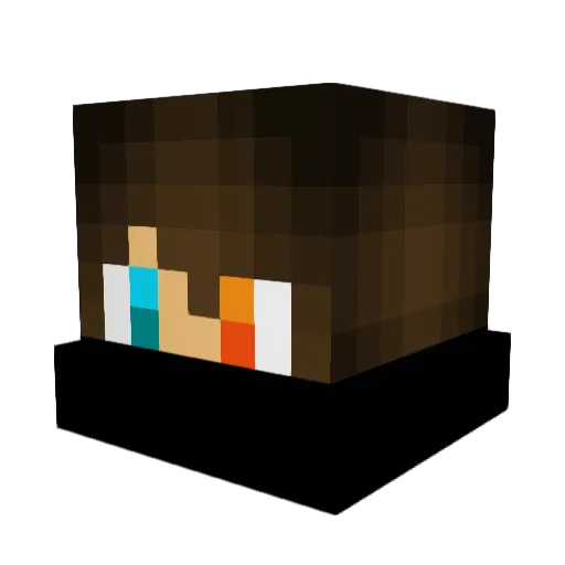 YaBoiiFaDe Minecraft avatar head, 3D render