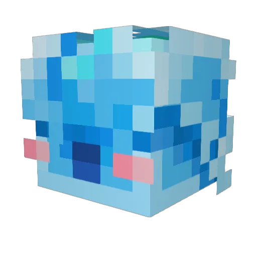 YaBorziy Minecraft avatar head, 3D render