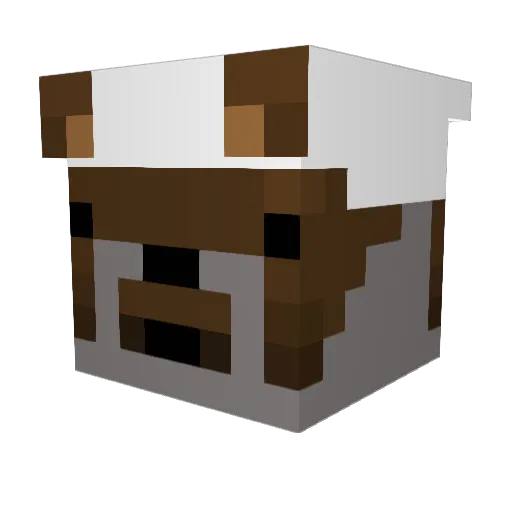 YaBoyBearGrylls Minecraft avatar head, 3D render