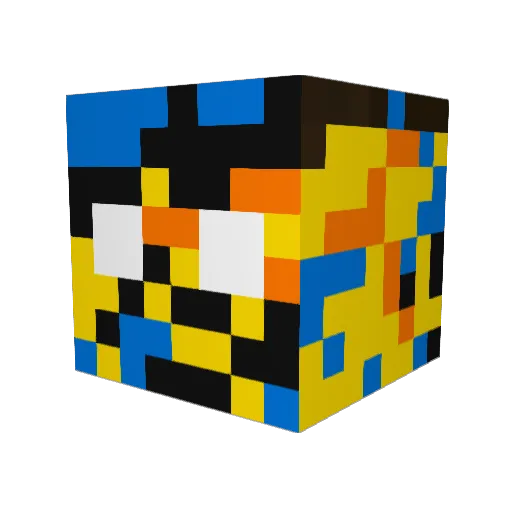 YaBoyJew Minecraft avatar head, 3D render