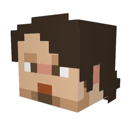 YaBoyKil Minecraft avatar head, 3D render