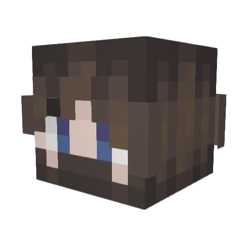 YaBoyViktor Minecraft avatar head, 3D render