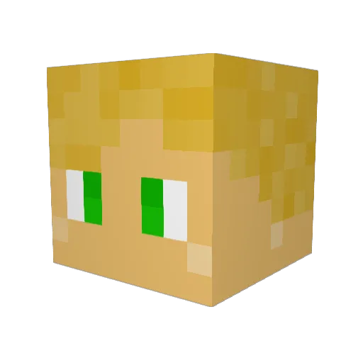 YaBoy_Goat Minecraft avatar head, 3D render