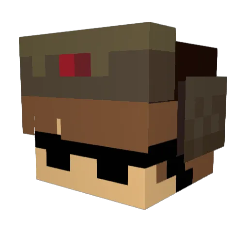 YaCatsYaDad Minecraft avatar head, 3D render