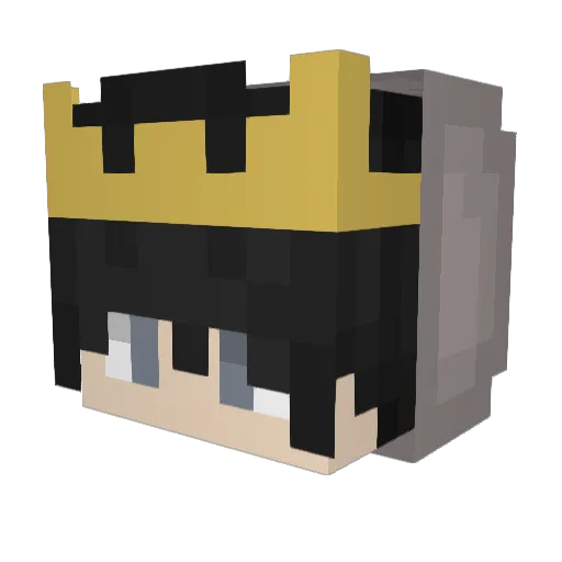 YaDlaFrappe Minecraft avatar head, 3D render