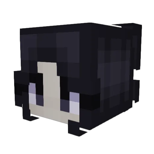 YaGirlDZ Minecraft avatar head, 3D render