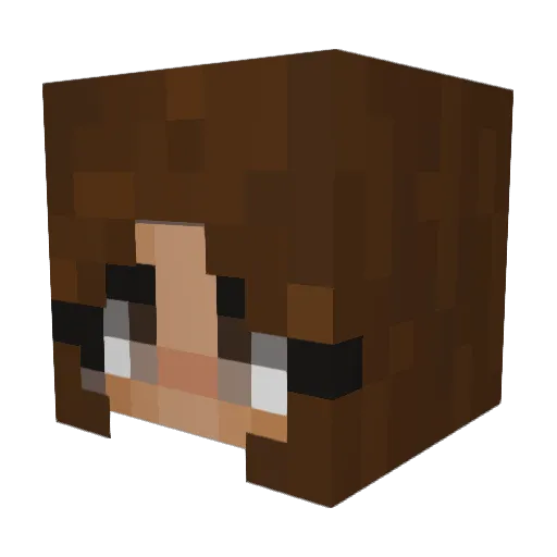 YaKnow15 Minecraft avatar head, 3D render