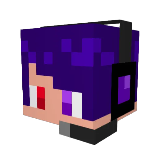 YaLang Minecraft avatar head, 3D render