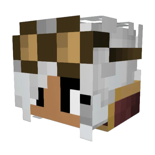 YaMainWrench Minecraft avatar head, 3D render