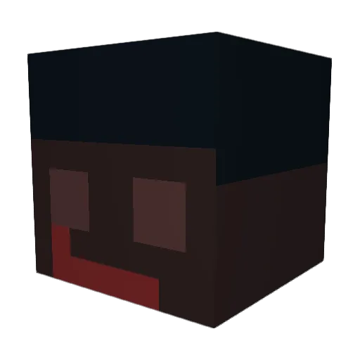 YaMama30 Minecraft avatar head, 3D render