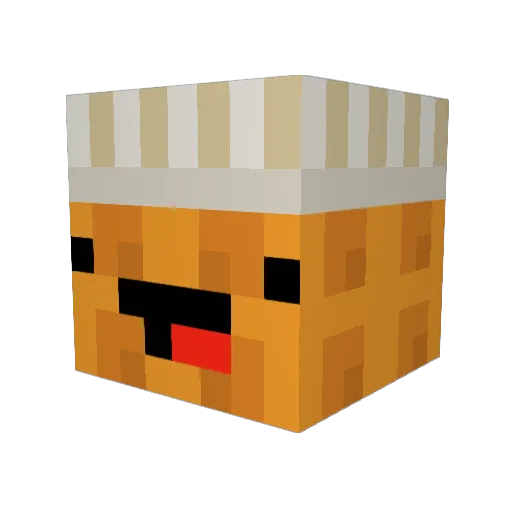 YaMasAPlumber Minecraft avatar head, 3D render