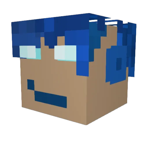 YaMopsochelovek Minecraft avatar head, 3D render